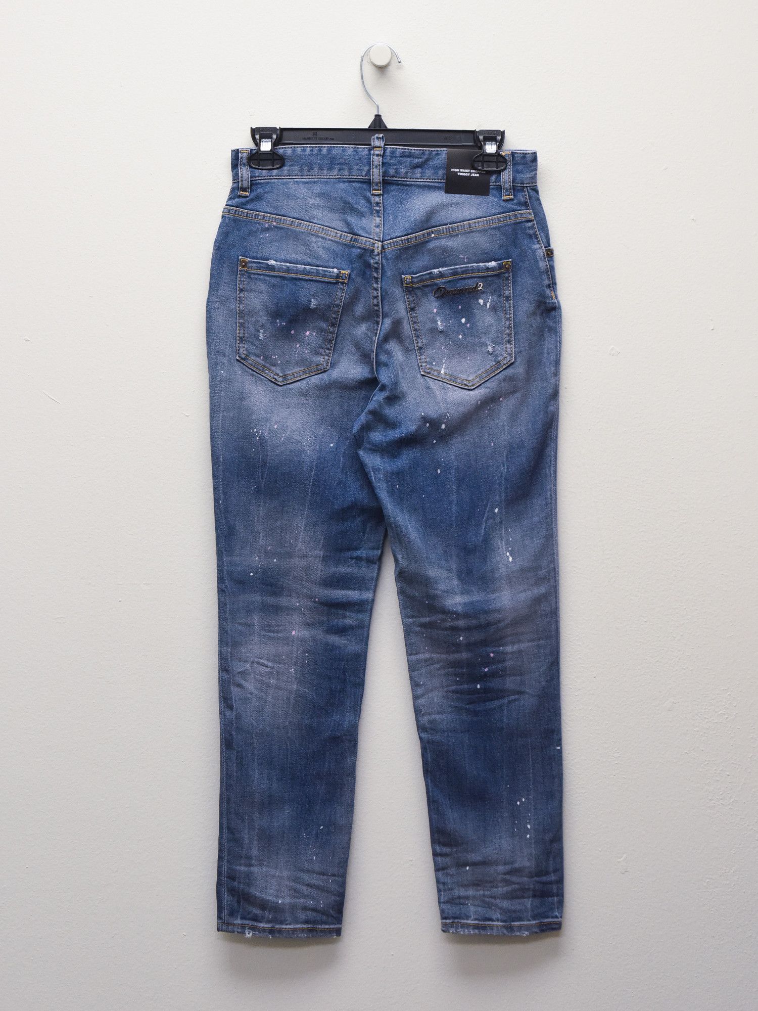 Dsquared2 DSQUARED2 Womens High-Rise Cropped Jeans Size 28" / US 6 / IT 42 - 2 Thumbnail