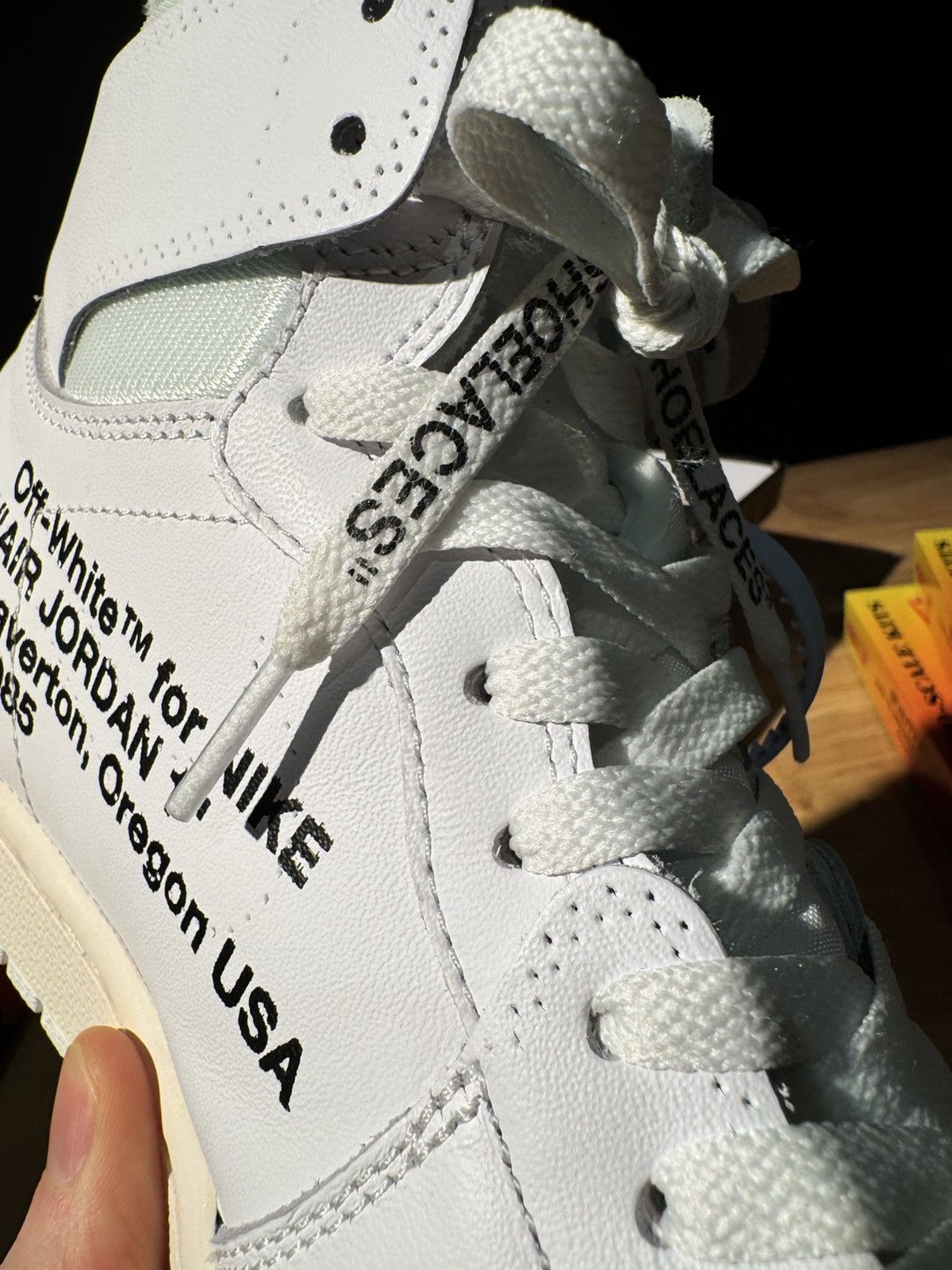 Nike × Off-White × Virgil Abloh Off White x Air Jordan 1 Retro High OG Euro Chicago Virgil Size US 10 / EU 43 - 13 Thumbnail