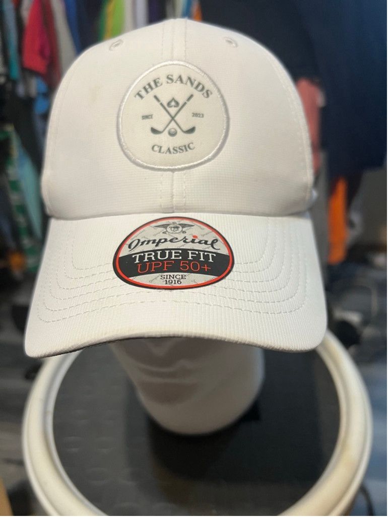 Imperial Unisex Imperial Golf Cap White/Gray One Size Fits All Size ONE SIZE - 1 Thumbnail