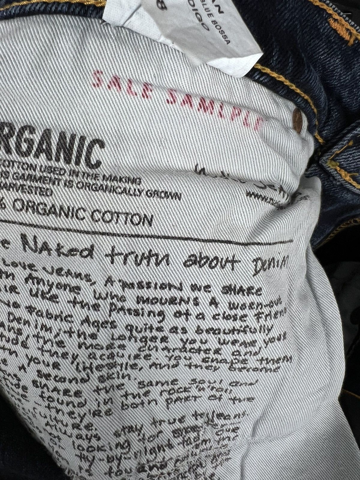 Designer × Nudie Jeans 🔴 DSWT SAMPLE Nudie jeans Lean Dean Deep Dark Indigo Size US 30 / EU 46 - 12 Thumbnail