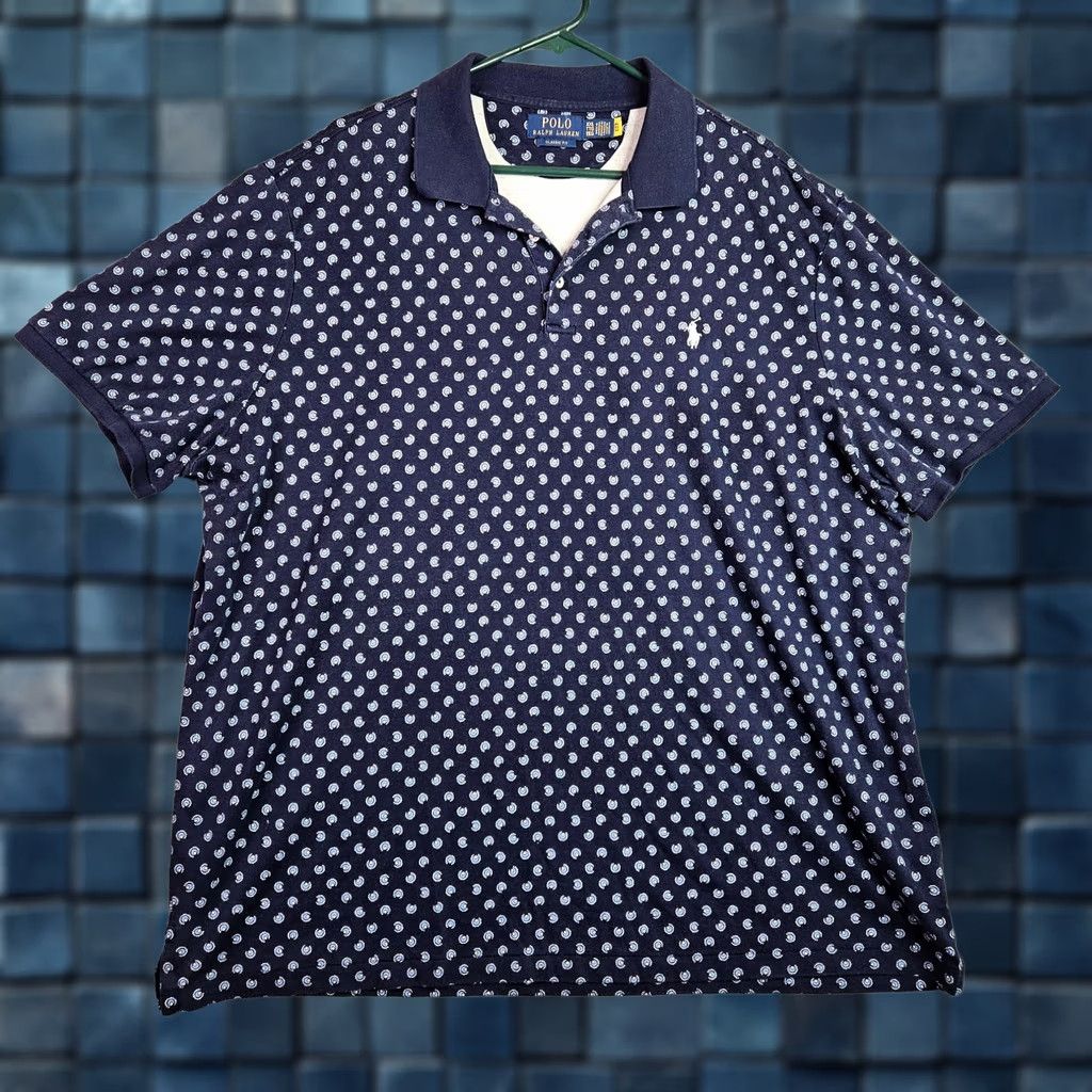 Polo Ralph Lauren Polo Ralph Lauren Polo Shirt Men XXL Navy Solid 1/4 Button Up Classic Fit Short Sleeve Logo Polo Shirt Size US XXL / EU 58 / 5 - 1 Thumbnail