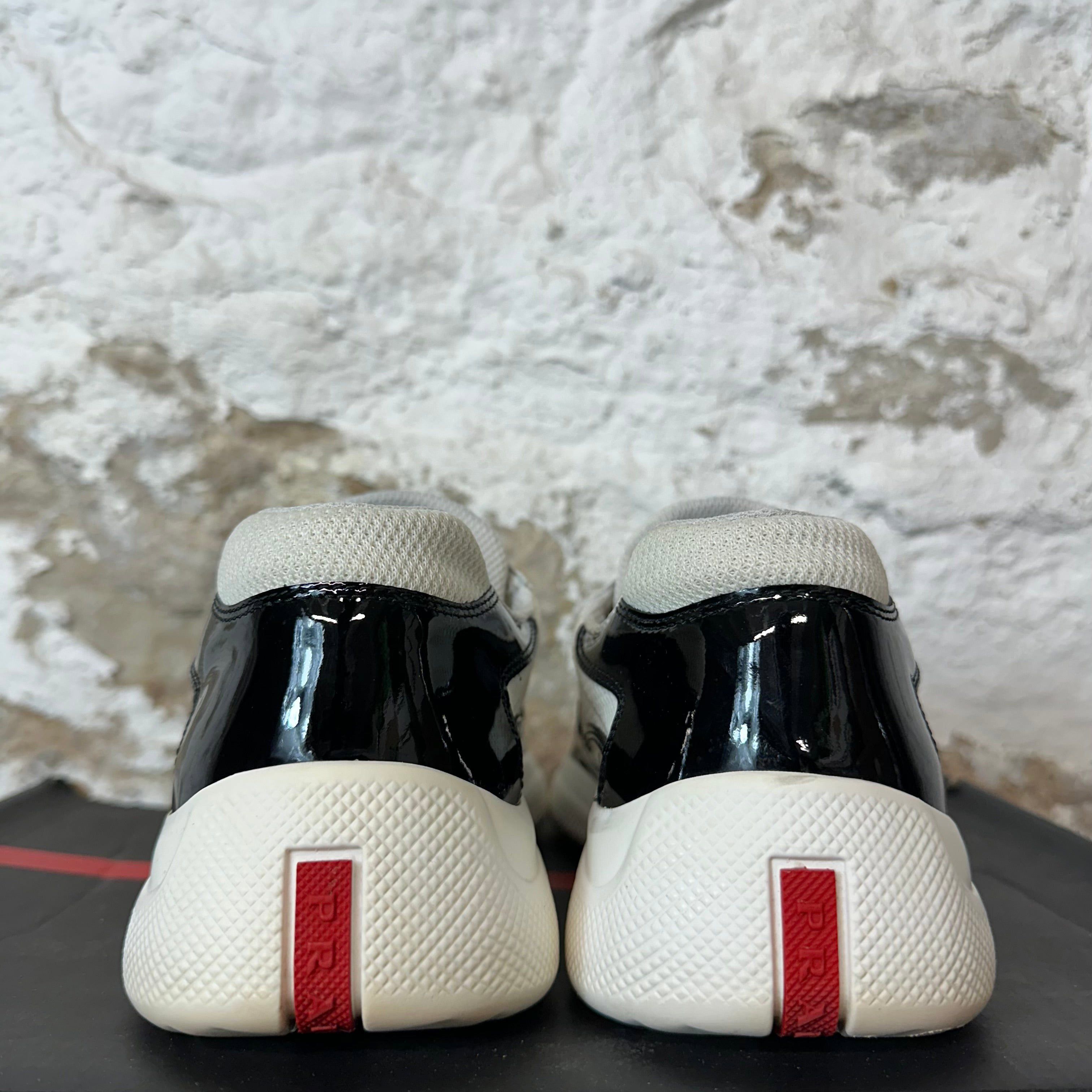 Prada Prada Americas Black Patent Cream White Sneaker Size 8 Size US 8 / EU 41 - 5 Thumbnail