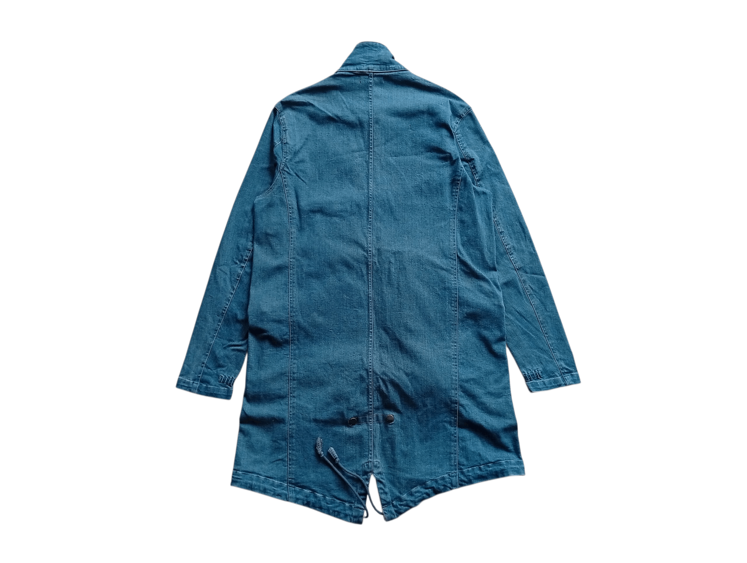 Japanese Brand Galvanized denim fishtail stretch jacket Size US S / EU 44-46 / 1 - 9 Thumbnail