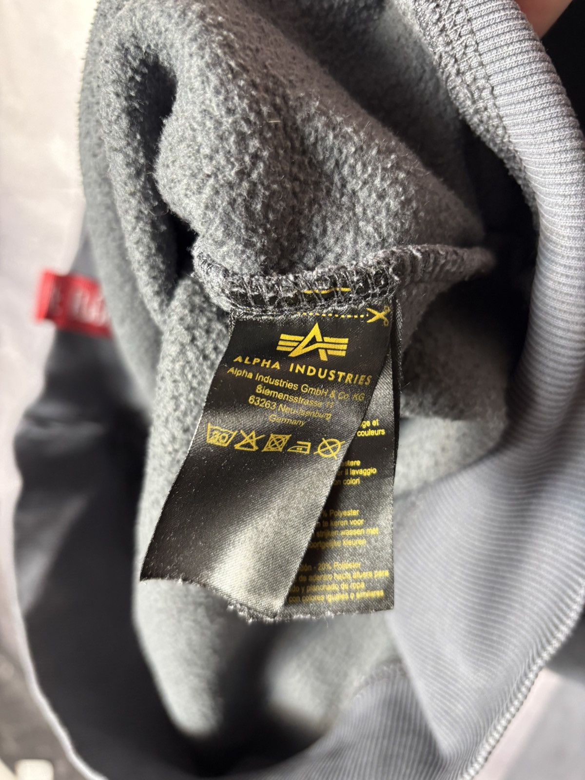 Alpha Industries Alpha Industries Gray Faded Heavy Hoodie Size US M / EU 48-50 / 2 - 8 Thumbnail