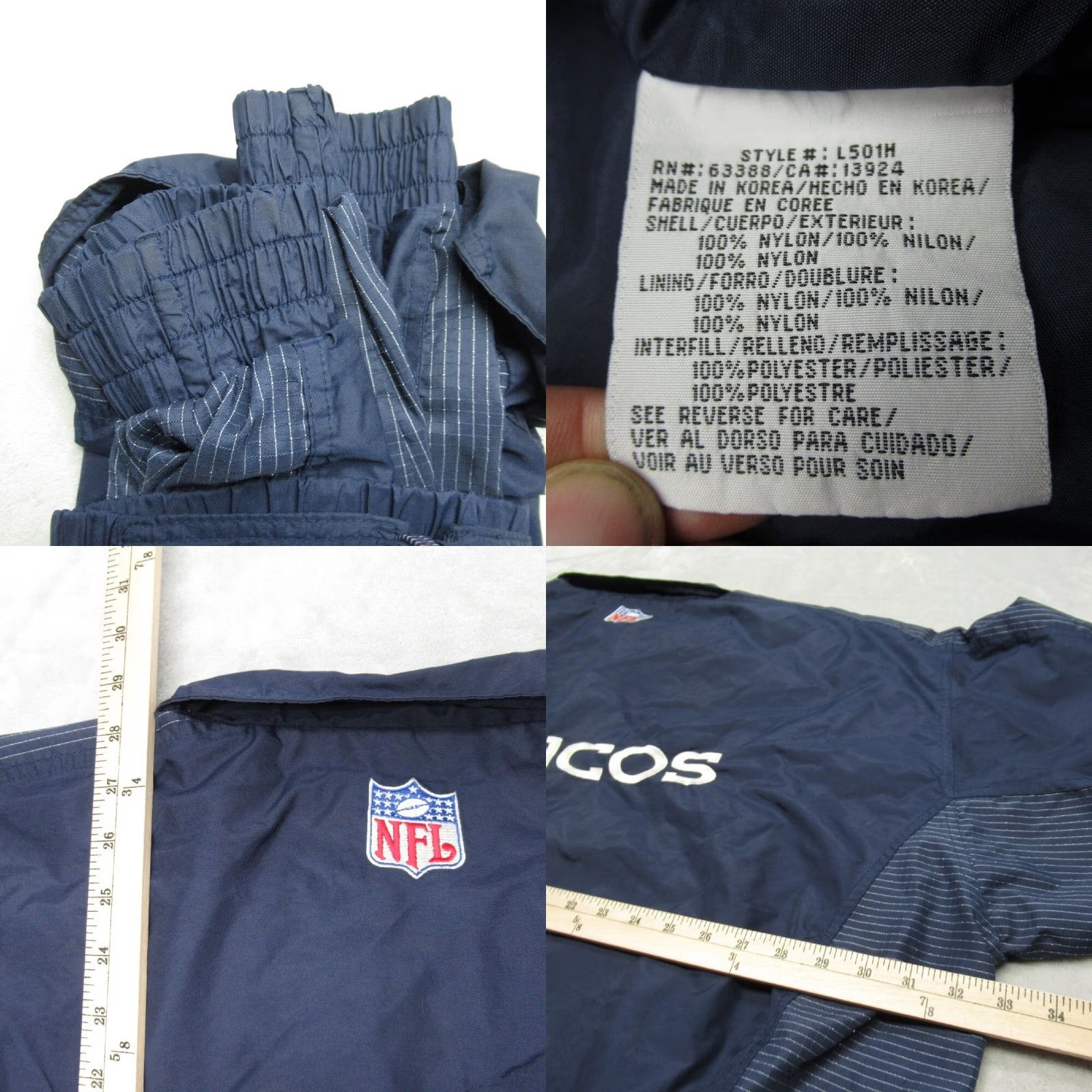Logo Athletic VINTAGE Logo Athletic Denver Broncos NFL Windbreaker Jacket Men 4XL Blue Zip Size US XXL / EU 58 / 5 - 9 Thumbnail