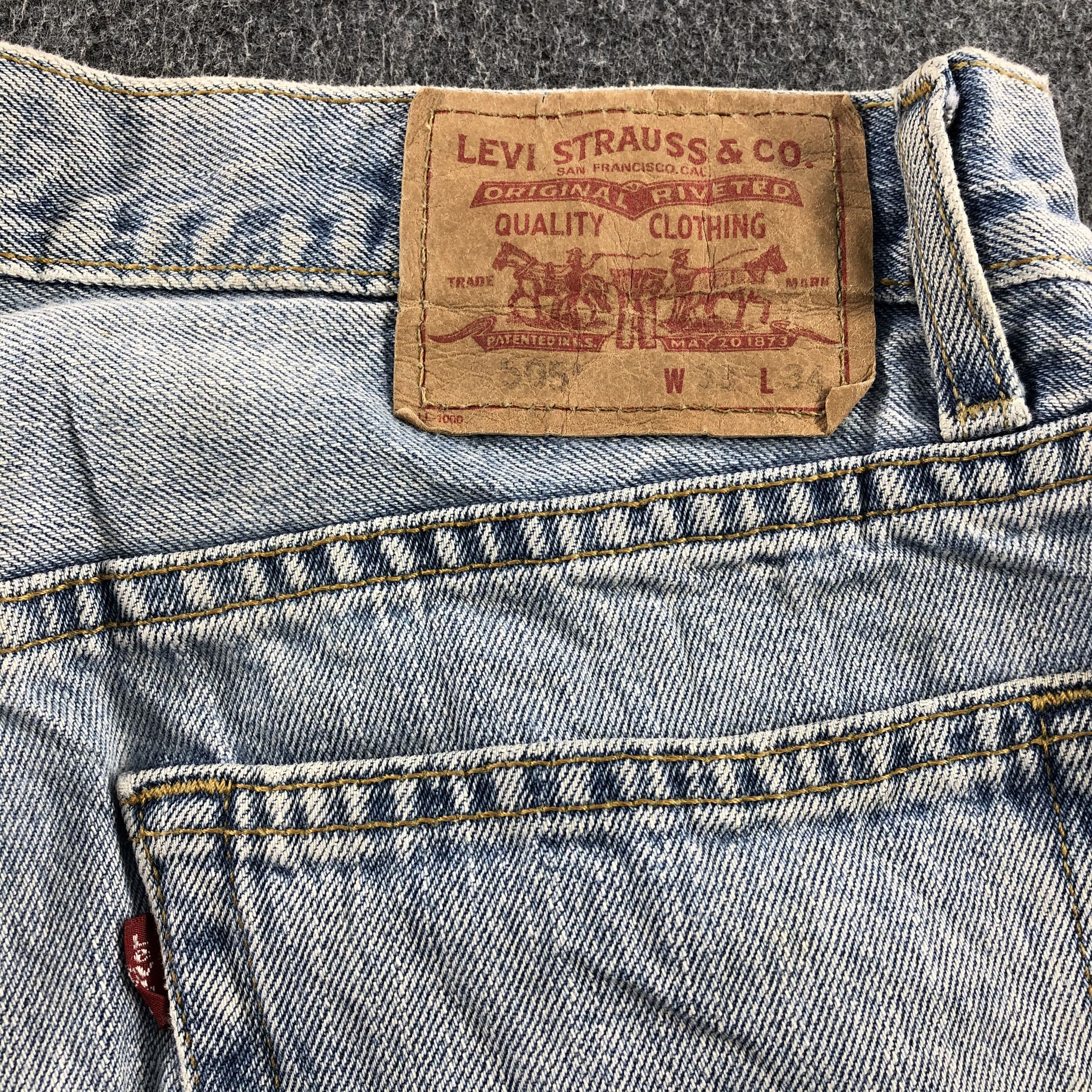 Levi's Vintage Light Wash Levis 505 Jeans-J1224 Size US 33 - 5 Thumbnail