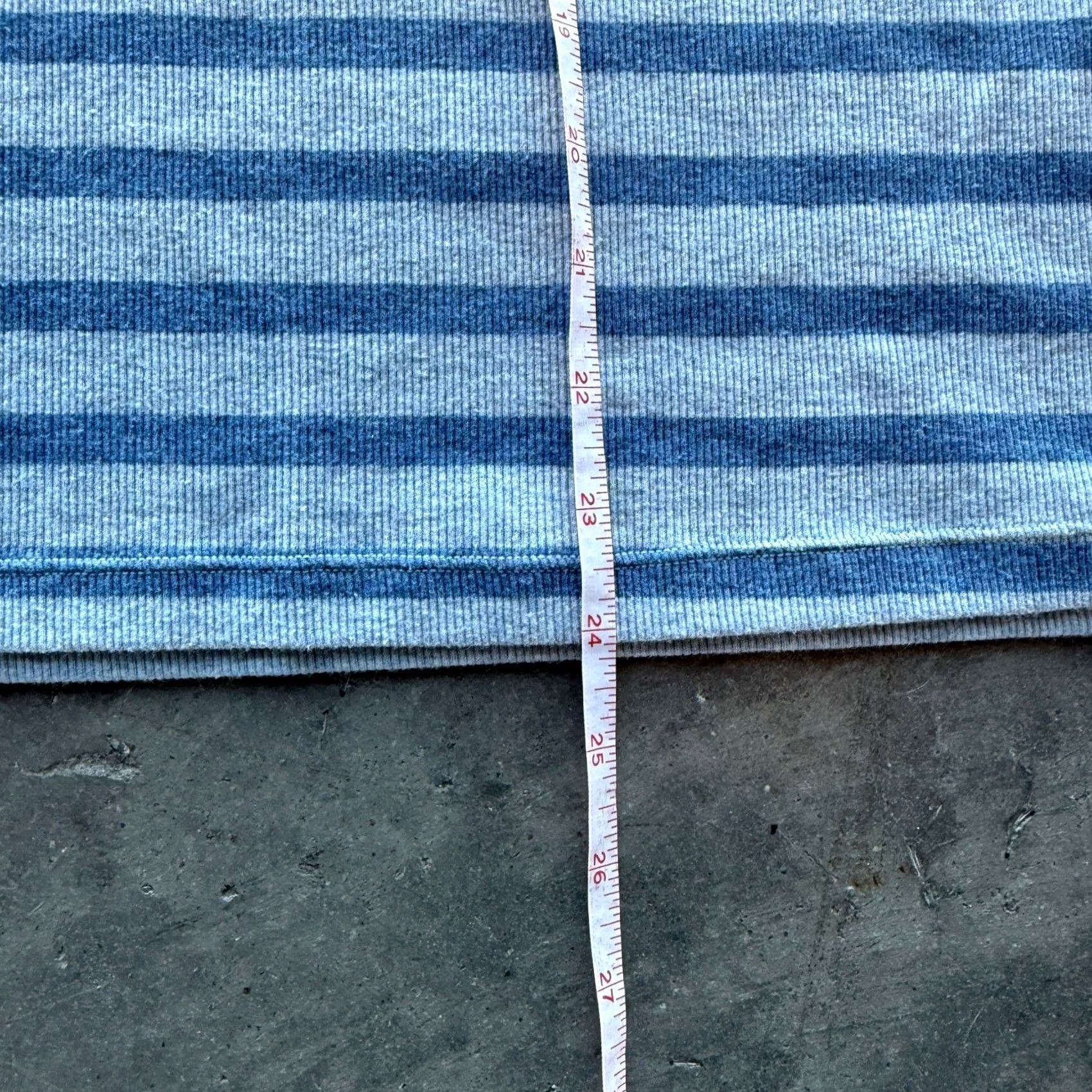 Vintage VINTAGE Y2K Blue Striped Ribbed Knit Basic Cami Longline Tank Top Women's XL Size XL / US 12-14 / IT 48-50 - 5 Thumbnail