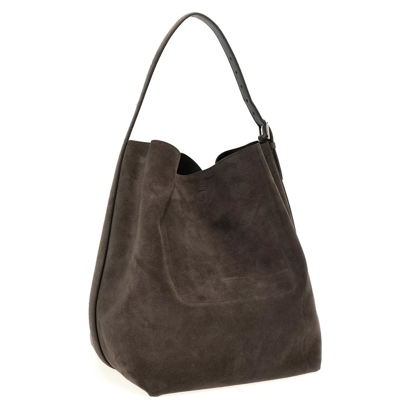 Toteme TOTEME Belted Tote Gray Leather Shoulder Bag New & Authentic Size ONE SIZE - 2 Thumbnail