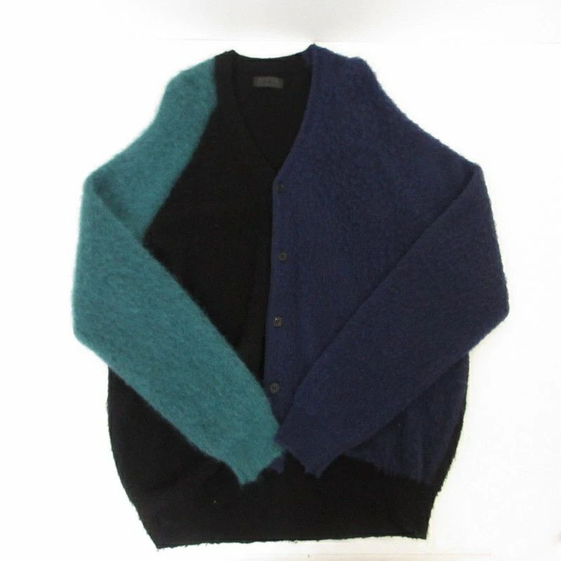 Yohji Yamamoto syte Yohji Yamamoto COLOR PANELING MOHAIR CARDIGAN Size US L / EU 52-54 / 3 - 4 Thumbnail