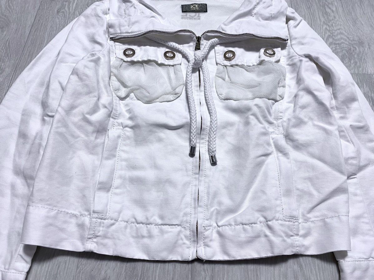 Iceberg Women’s Iceberg Vintage Wide Neck White Light Zip Jacket Size S / US 4 / IT 40 - 5 Thumbnail