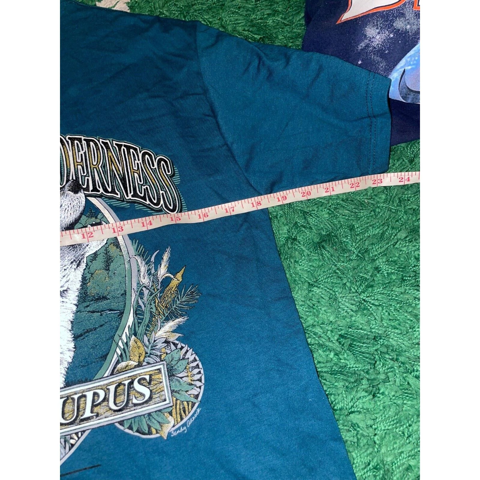 Jerzees Vintage Utah Wolf Shirt Dinosaur Monument Tee VTG 90s Medium Size US M / EU 48-50 / 2 - 11 Thumbnail