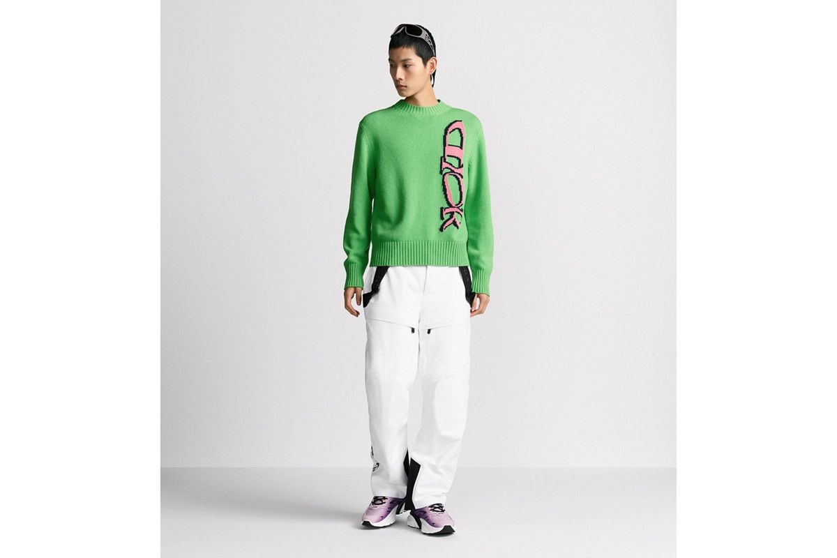 Dior o1bcso1str0326 Sweater in Green Virgin Size US XL / EU 56 / 4 - 4 Thumbnail