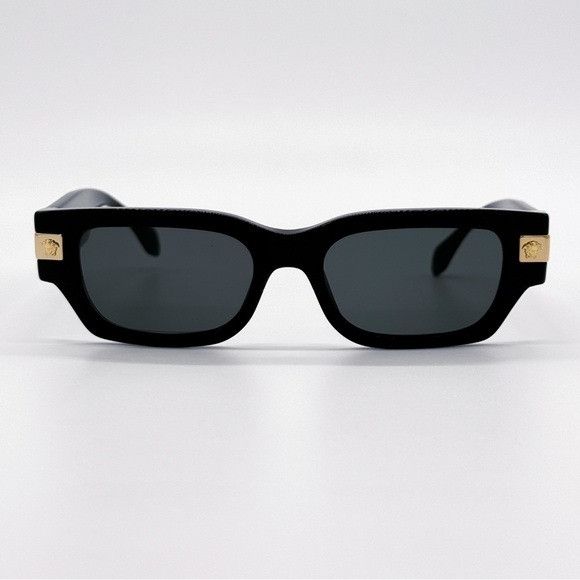 Versace NEW VERSACE VE4465 GB1/87 SQUARE MOD 4465 BLACK VE4465 GB187 Size ONE SIZE - 3 Thumbnail