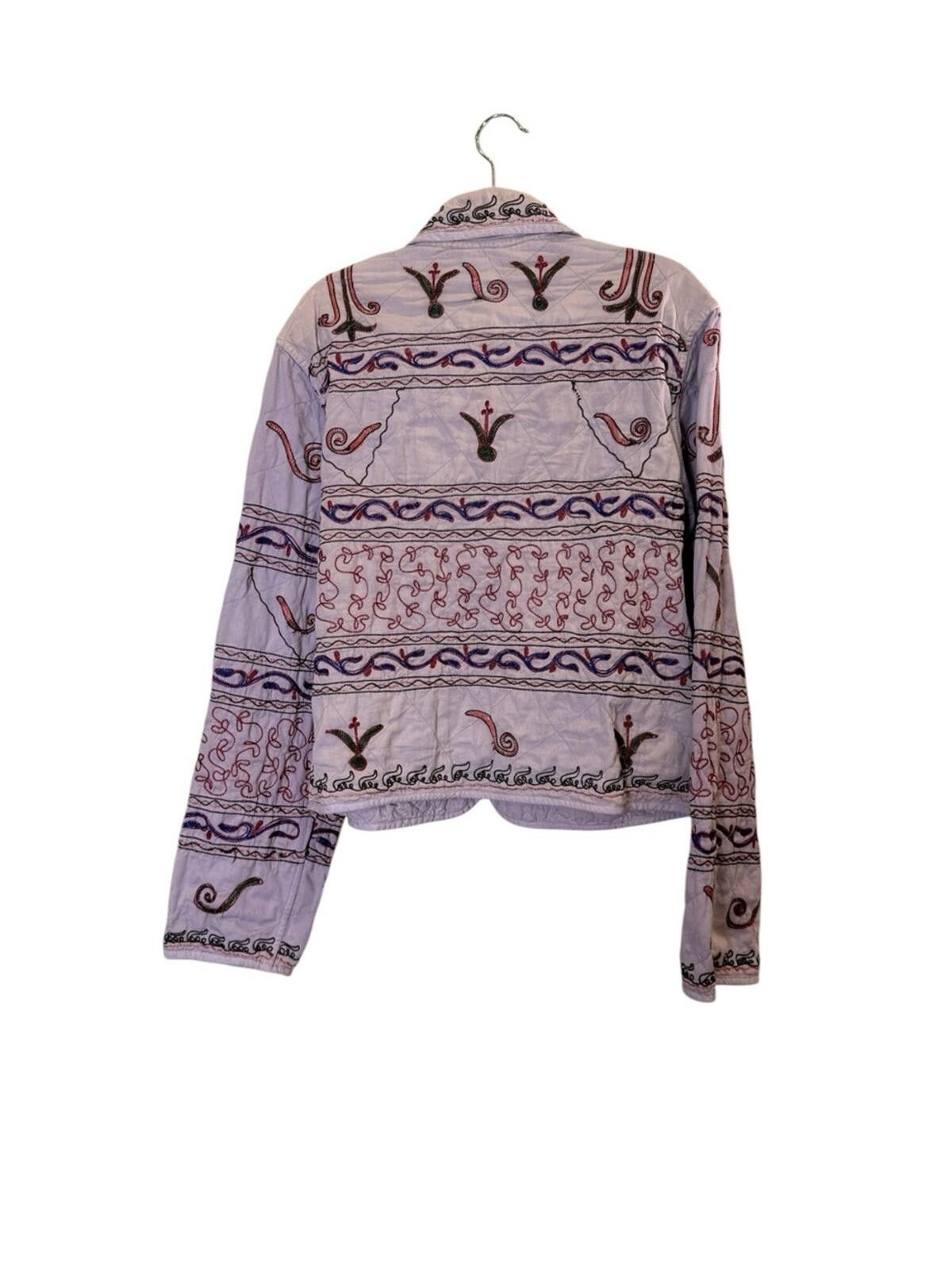 POST ARCHIVE FACTION (PAF) Women’s Boho Embroidered Reversible Quilted Cotton Jacket M Size M / US 6-8 / IT 42-44 - 5 Thumbnail
