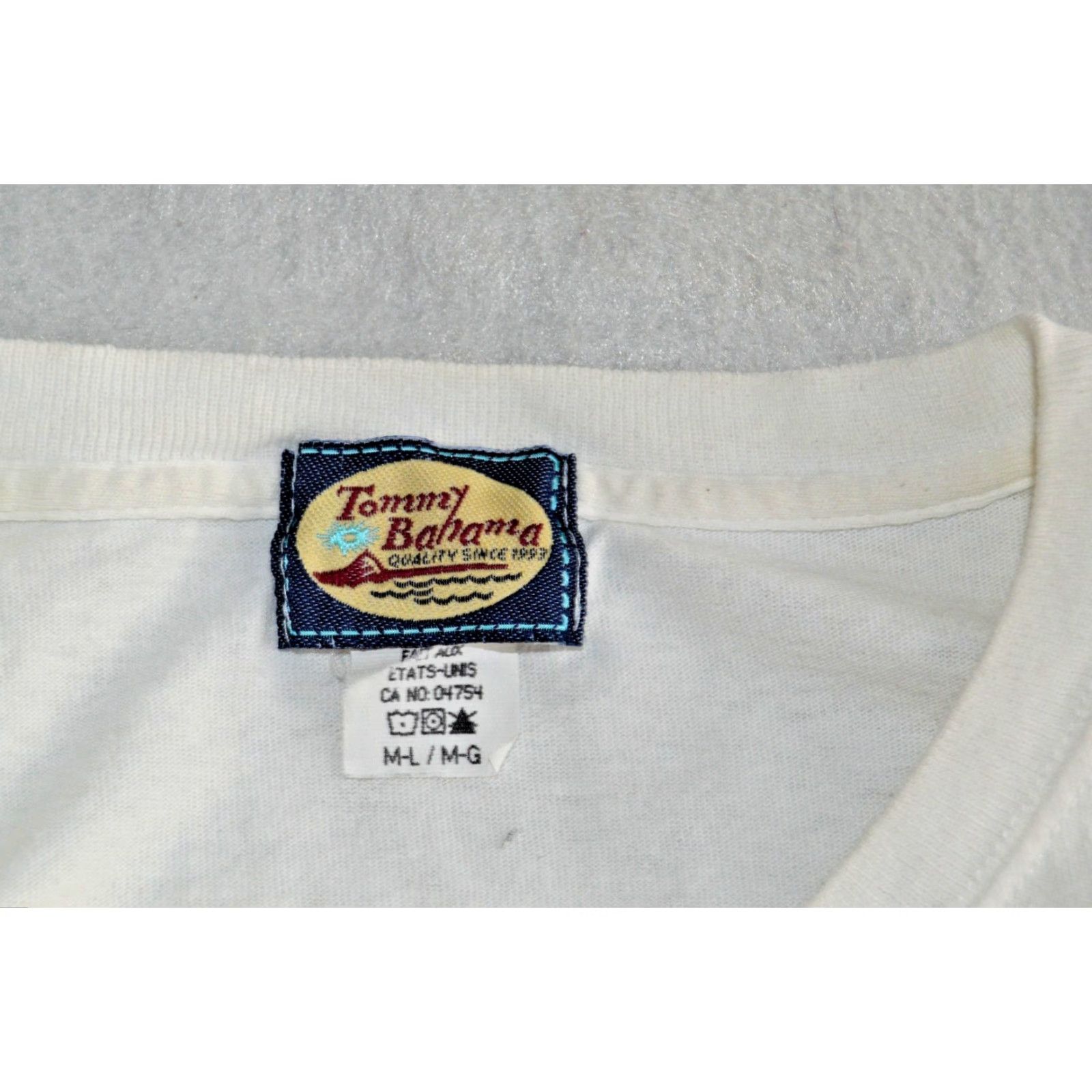 Tommy Bahama Tommy Bahama Shirt Men's M/L White Beach Graphic Tee Cotton T-Shirt Size US M / EU 48-50 / 2 - 4 Thumbnail