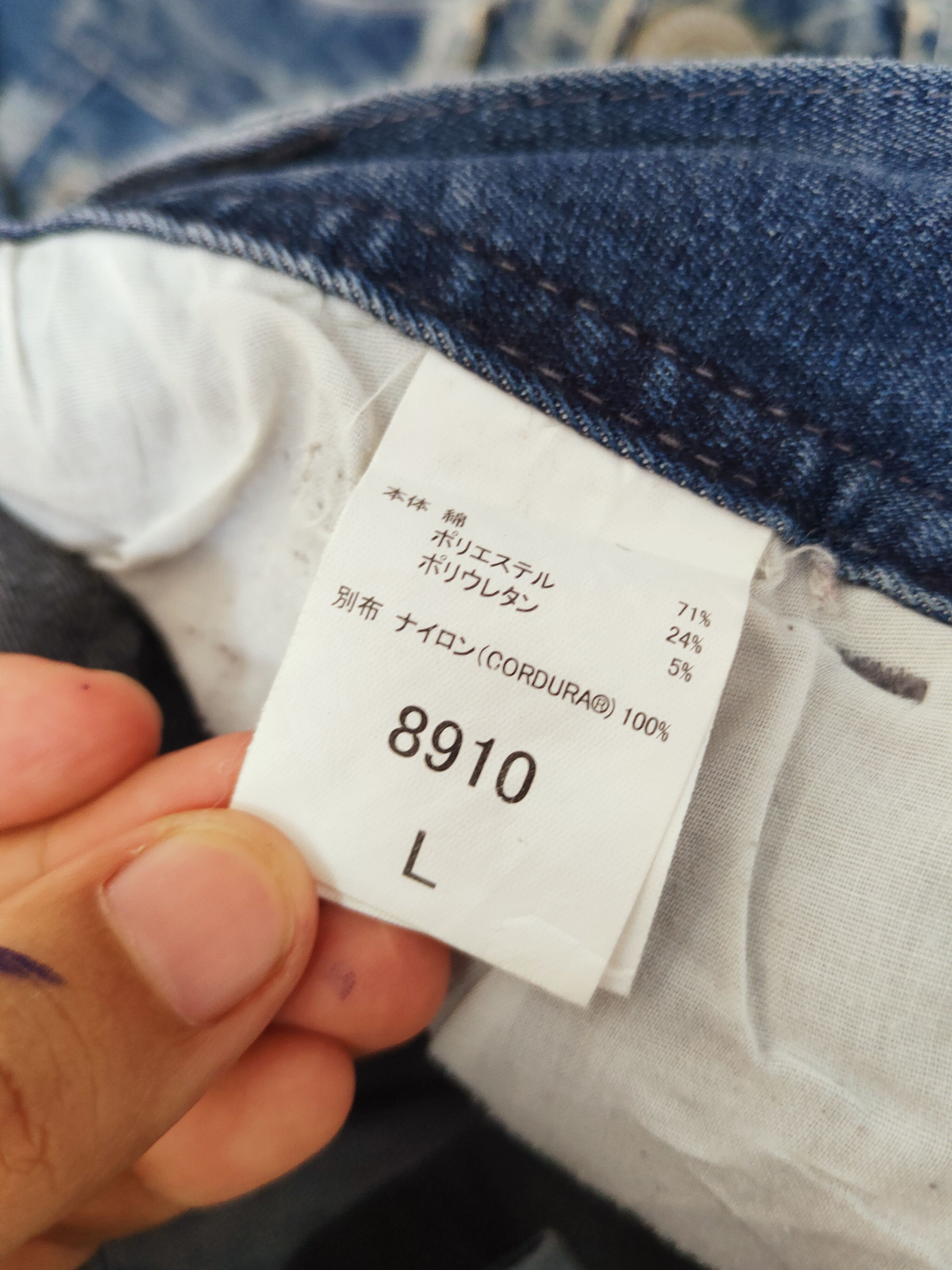 Japanese Brand TORA Blue Distressed vintage dirty Ripped Joggers #S2770 Size US 33 - 14 Thumbnail
