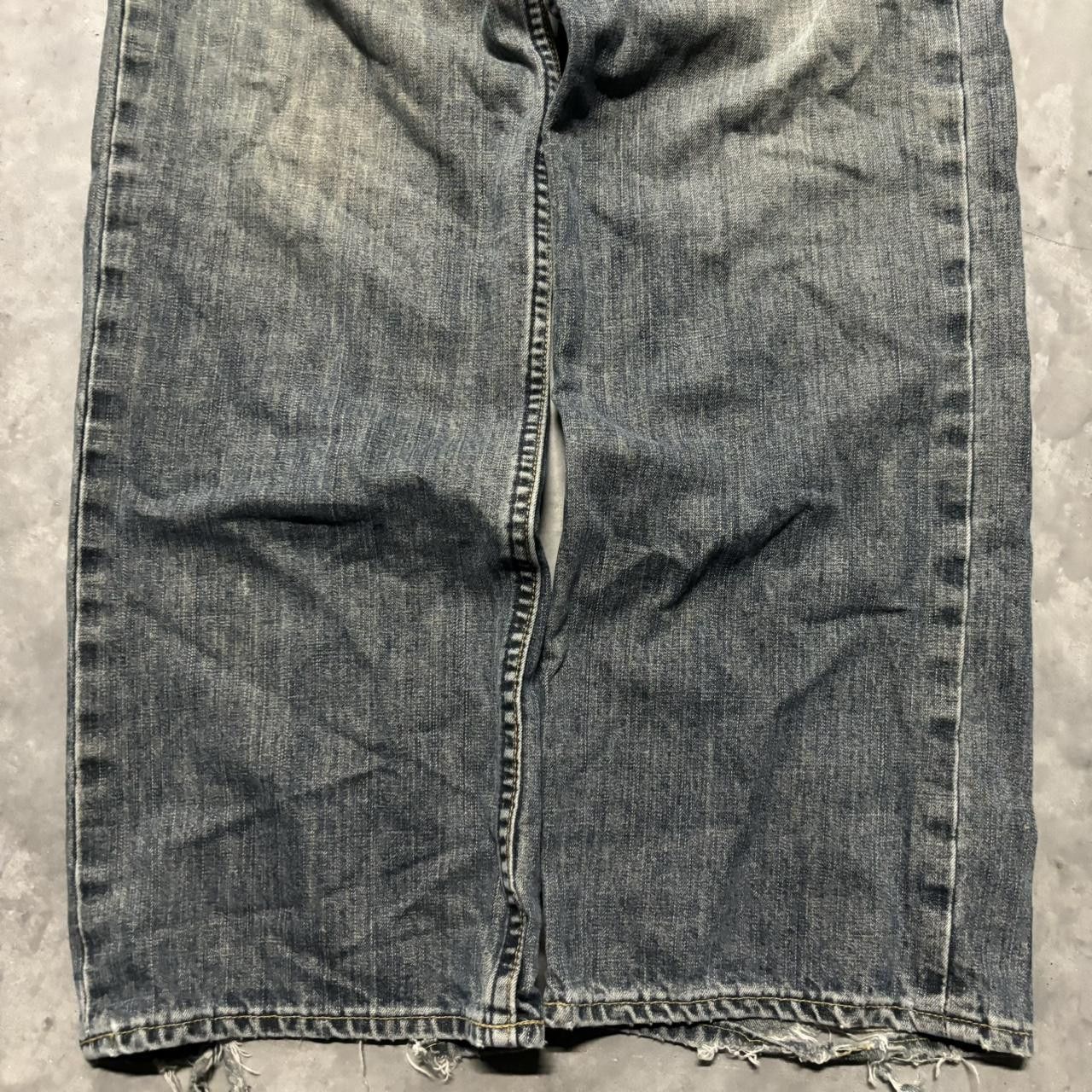 Gap × Vintage Crazy Vintage 90s Grunge Dark Wash Gap Skater Denim Jeans! Size US 34 / EU 50 - 6 Thumbnail