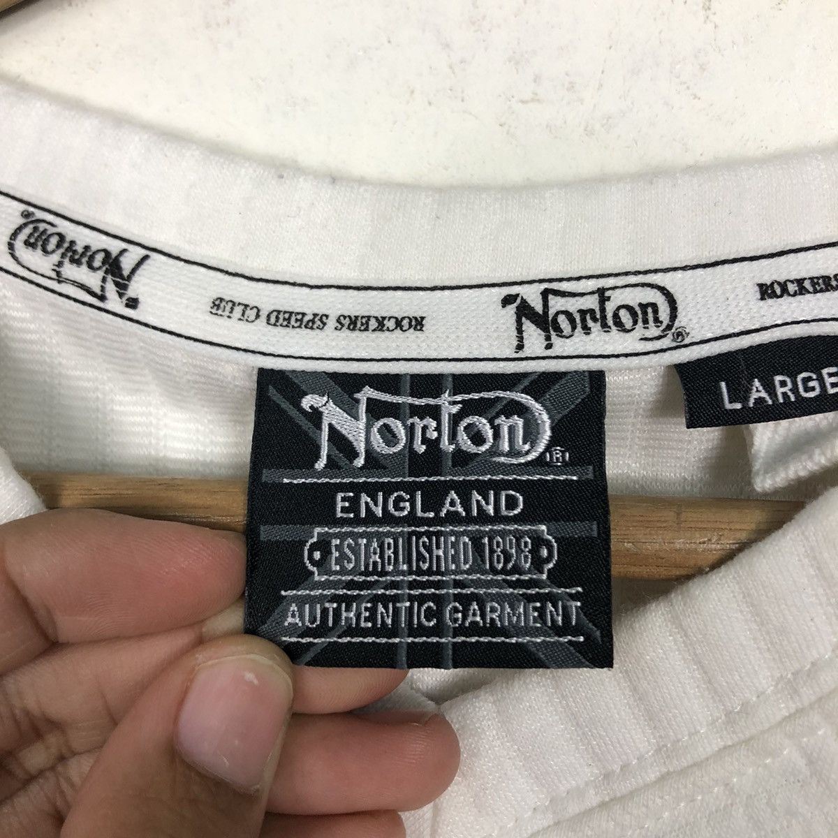Japanese Brand Vintage Sweatshirt Norton Big Logo Design Biker Punk Design Size US L / EU 52-54 / 3 - 15 Thumbnail