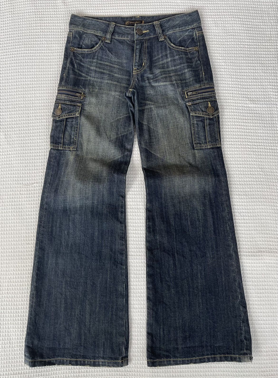 Hysteric Glamour Vintage’90s🔥ORIRIN🔥Flared Distressed Cargo Jeans Size US 30 / EU 46 - 1 Thumbnail