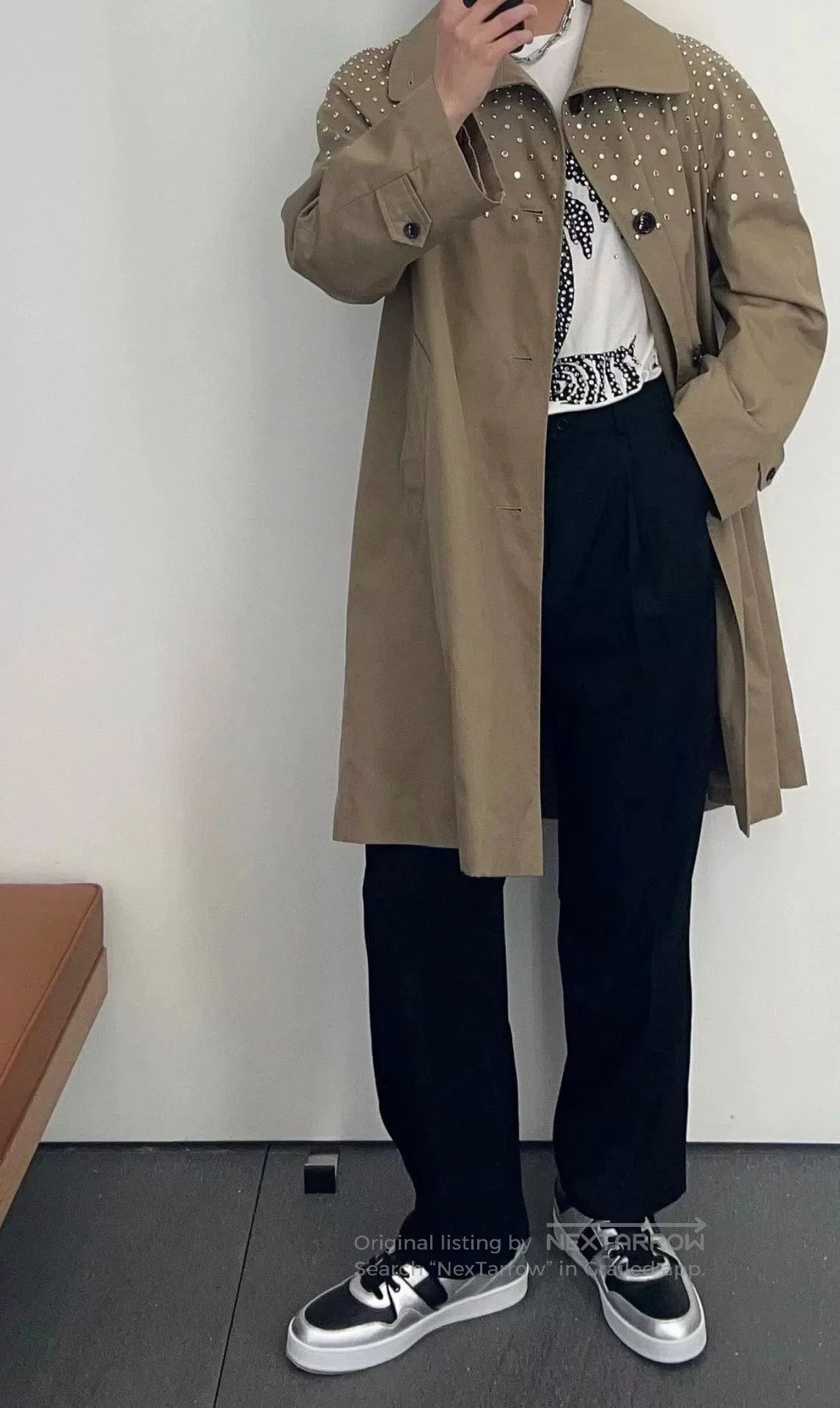 Celine Celine New Brown Rivet Cotton Trench. Size US M / EU 48-50 / 2 - 8 Thumbnail