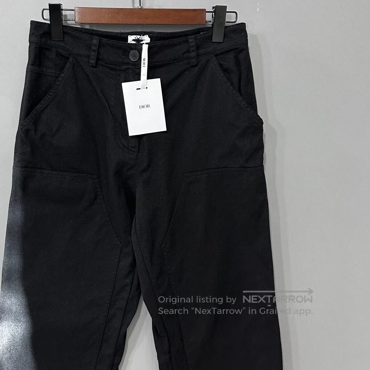 Dior Dior Black Cargo Pants Size 40. Size US 40 / EU 56 - 2 Thumbnail