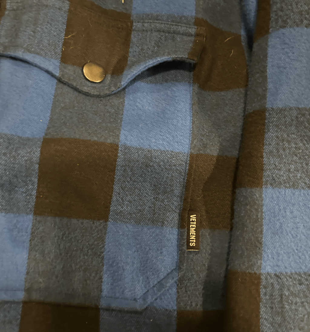 Vetements Vetements 2018 Blue Oversized Flannel Shirt Size US L / EU 52-54 / 3 - 10 Thumbnail