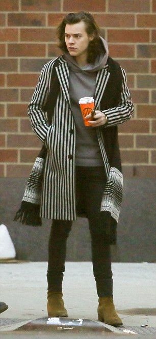 Hedi Slimane × Saint Laurent Paris Saint Laurent 14FW striped coat Size US M / EU 48-50 / 2 - 1 Thumbnail