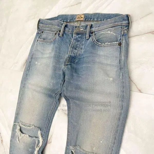 Marblesoda MARBLES Crash Denim Damage Jeans Japan. Size US 31 - 2 Thumbnail