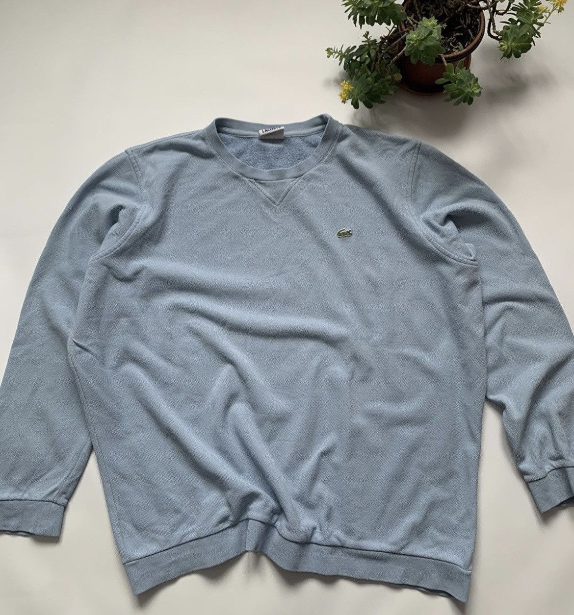 Lacoste Vintage Lacoste Waffle Sweater Size US XL / EU 56 / 4 - 1 Thumbnail