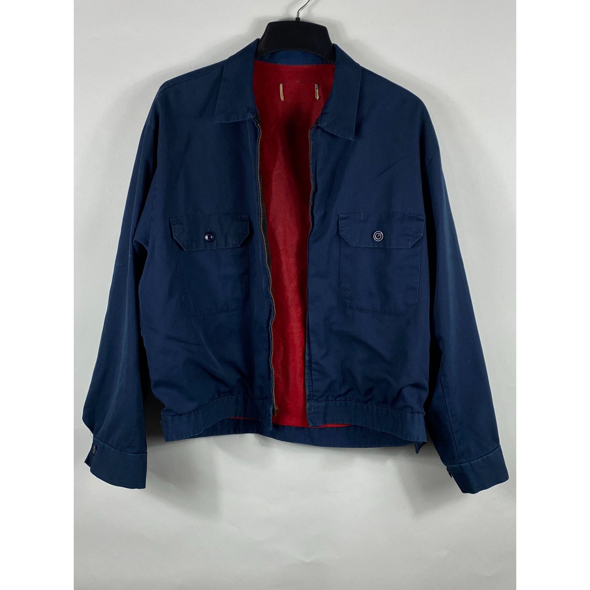 Other × Vintage Vintage 60s Work Wear Quilt Lined 2-Pocket Full Zip Collared Size US M / EU 48-50 / 2 - 1 Thumbnail