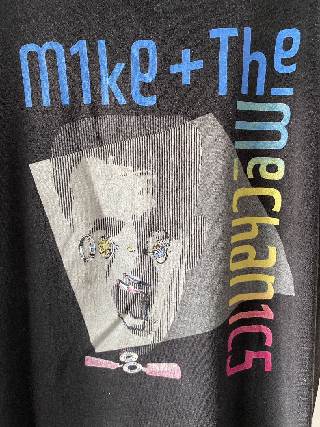 Band Tees RARE Vintage 80s Mike + The Mechanics Tour Promo Tee Size US M / EU 48-50 / 2 - 2 Thumbnail