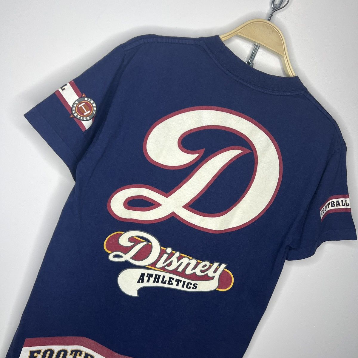 Disney × Mickey Inc × Vintage Vintage Disney Mickey Inc Mouse Athletics Football Tshirt Size US M / EU 48-50 / 2 - 11 Thumbnail