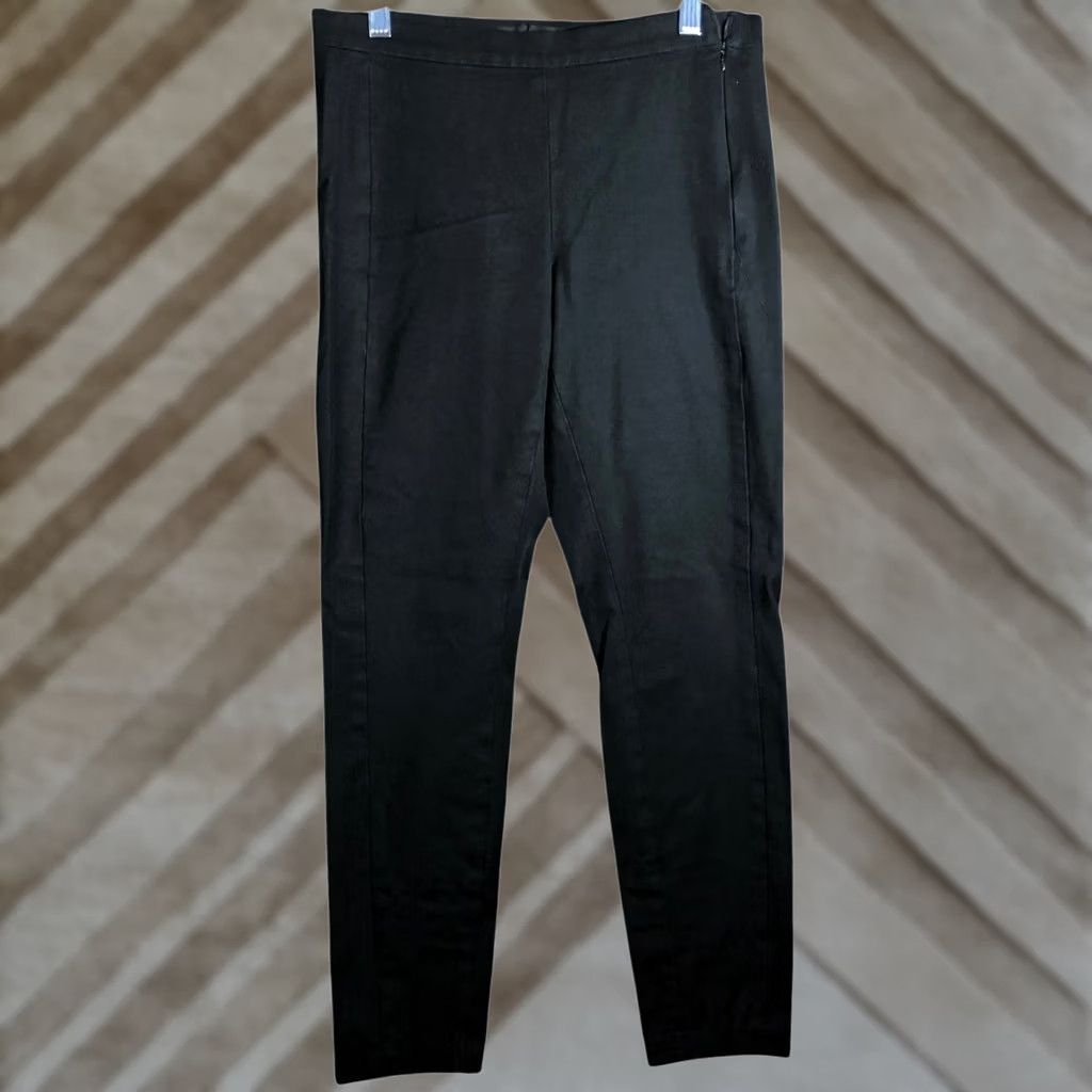 Banana Republic Banana Republic Women Pants Black Devon Ankle Side Zip Pull On Stretch 6 Regular Size 29" - 1 Thumbnail