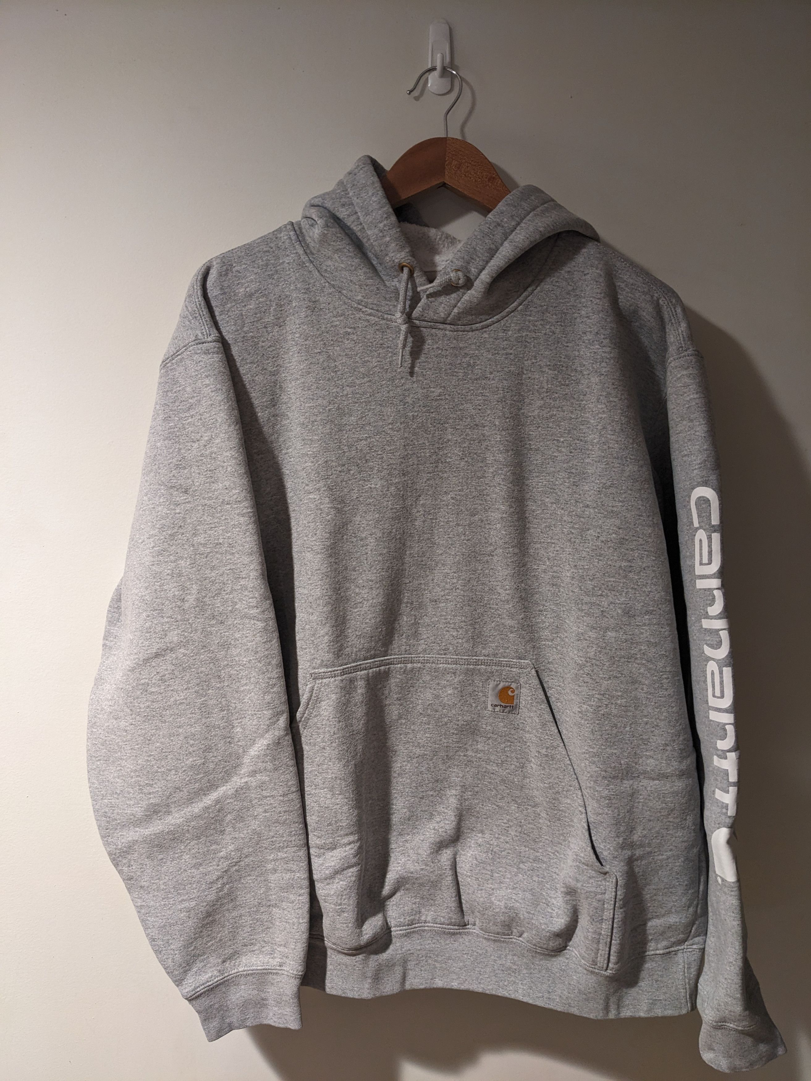 Carhartt × Designer Carhartt Original Fit Gray Large Hoodie Size US L / EU 52-54 / 3 - 1 Thumbnail