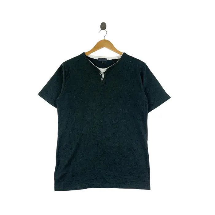 Takeo Kikuchi Vintage TAKEO KIKUCHI TAKAIQ Collection Henley Tee Shirt Size US L / EU 52-54 / 3 - 1 Thumbnail