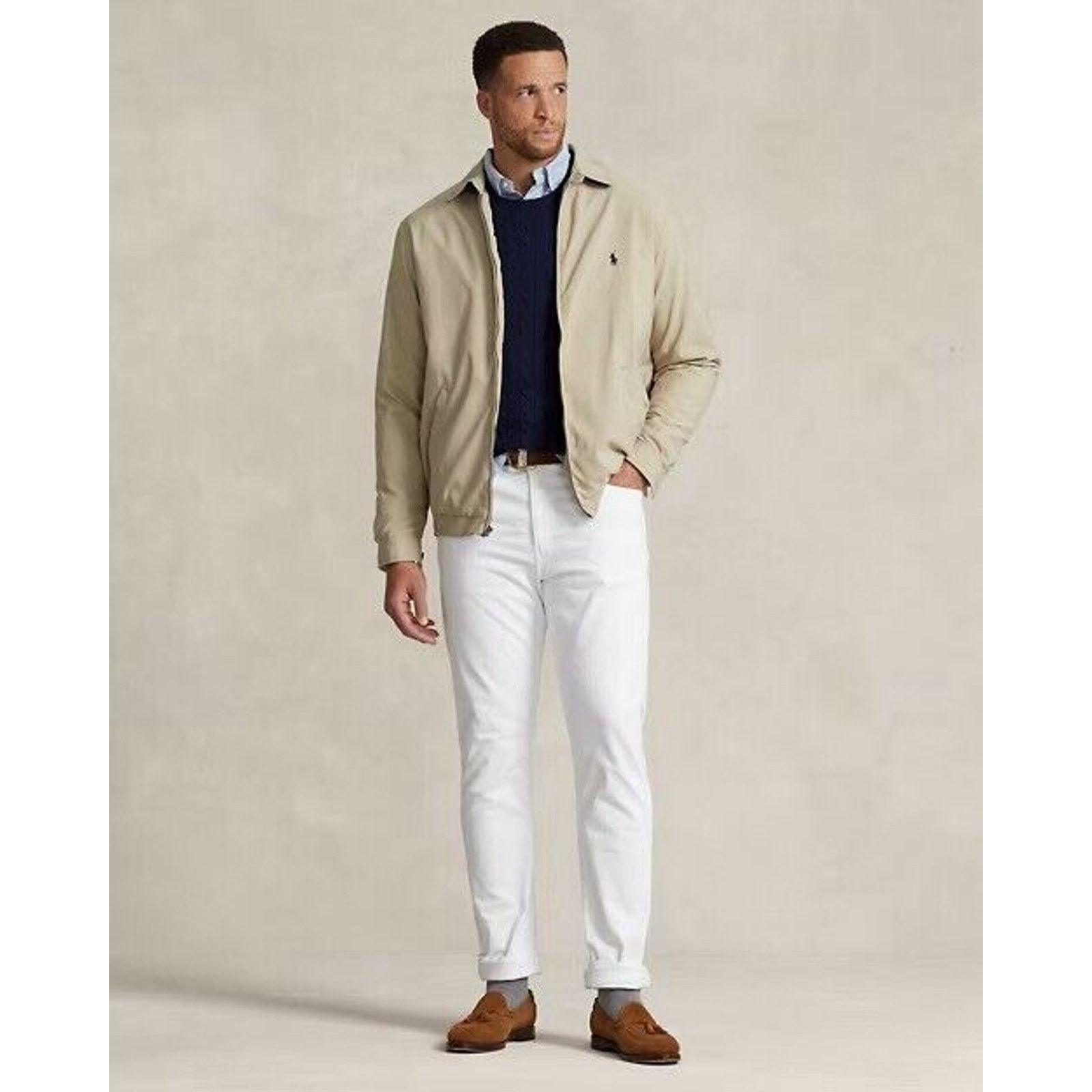 Polo Ralph Lauren NEW Polo Ralph Lauren Men’s Windbreaker Jacket Khaki Large Size US L / EU 52-54 / 3 - 1 Thumbnail