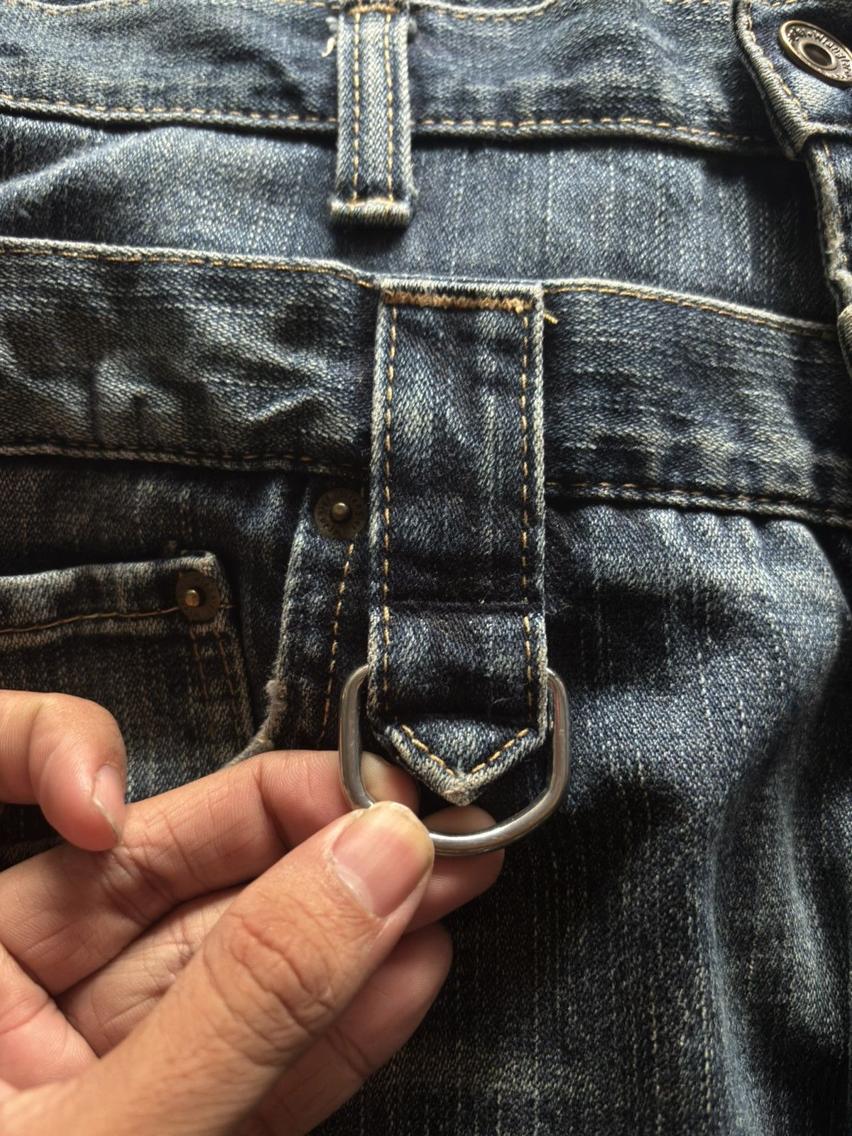 Japanese Brand DOUBLE WAIST WRANGLER japanese punk grunge ppfm style Size US 32 / EU 48 - 9 Thumbnail