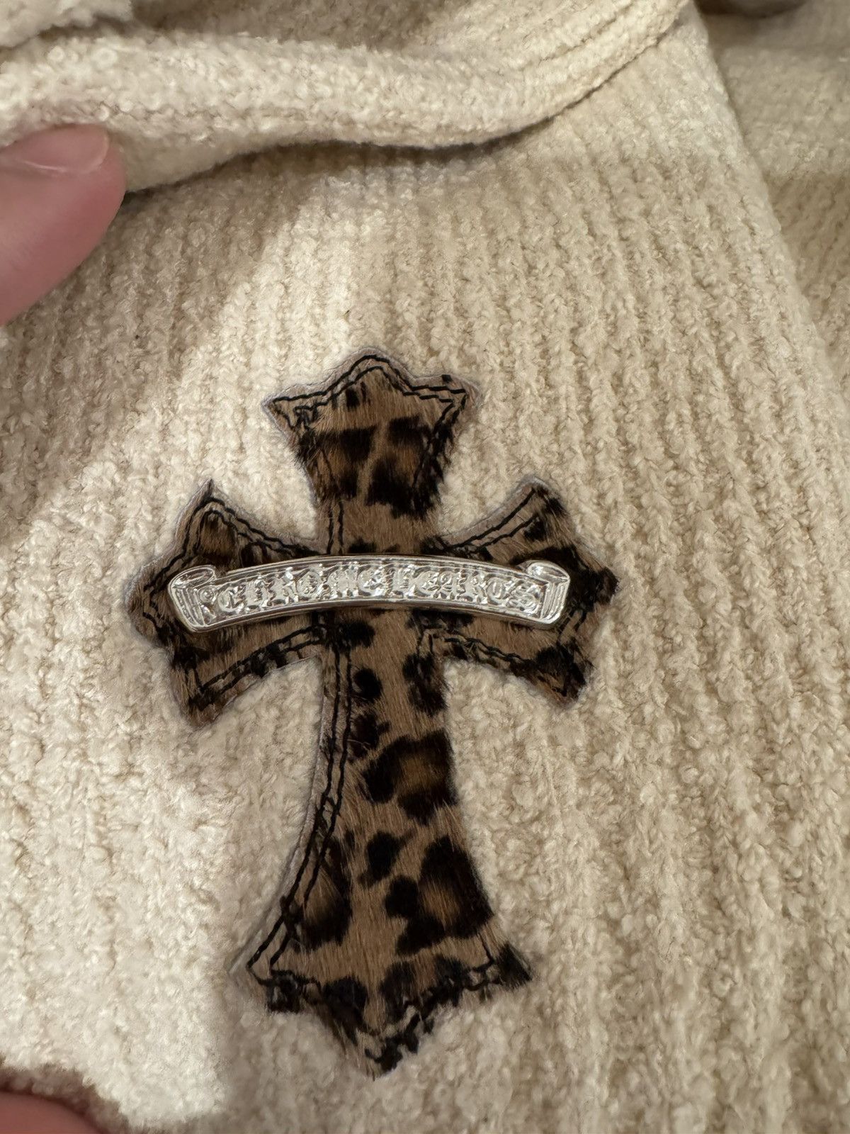 Chrome Hearts Leopard cross patch hoodie Size US S / EU 44-46 / 1 - 5 Thumbnail