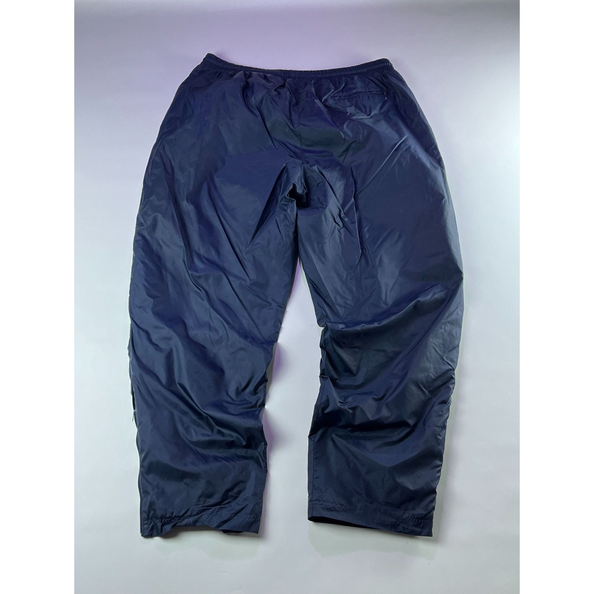 Nike × Vintage Nike Vintage 90s Navy Nylon Baggy Pants Size US 38 / EU 54 - 8 Thumbnail