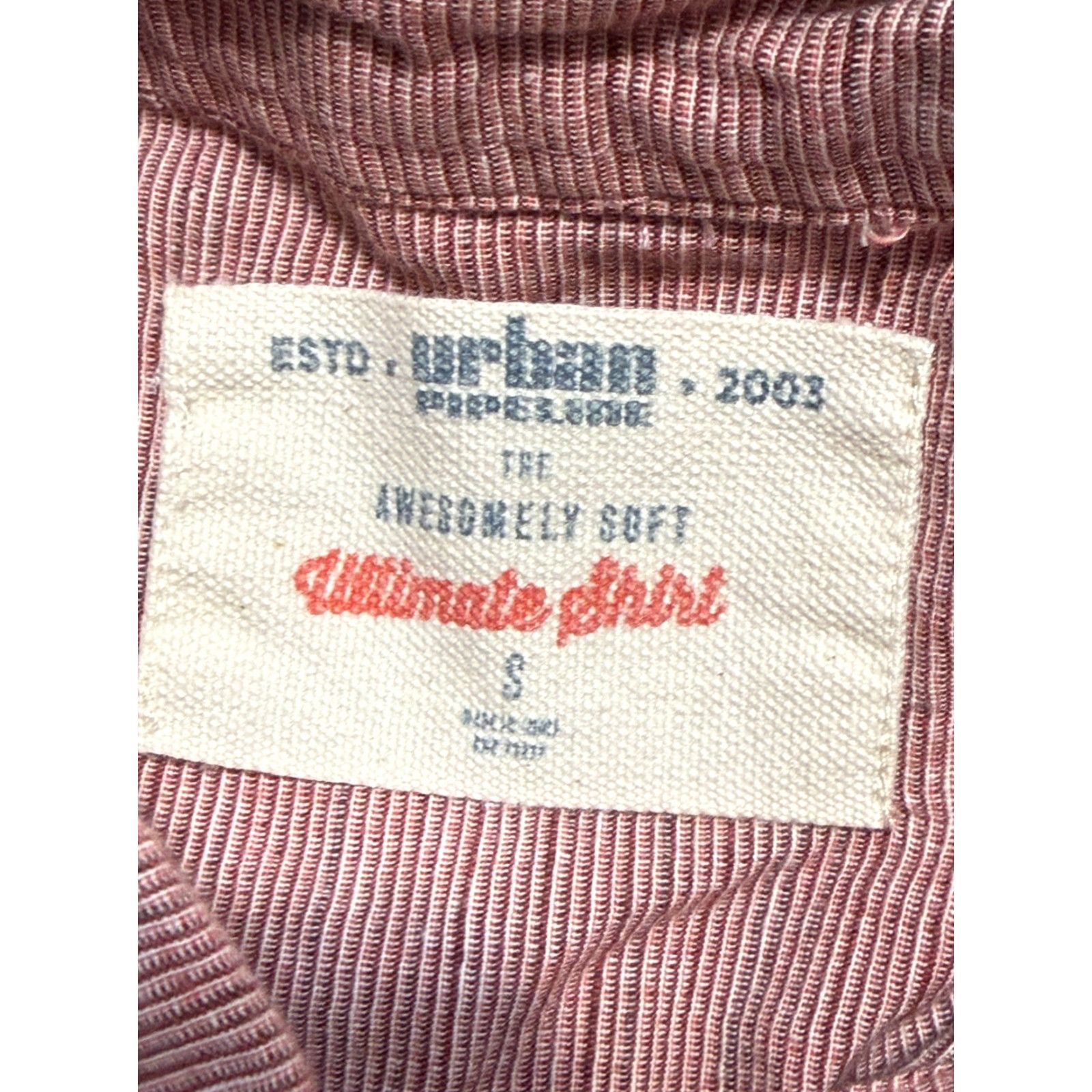 Vintage Urban Pipeline Shirt Mens Size S Red Button Up Short Sleeve Ultimate Size US S / EU 44-46 / 1 - 2 Thumbnail