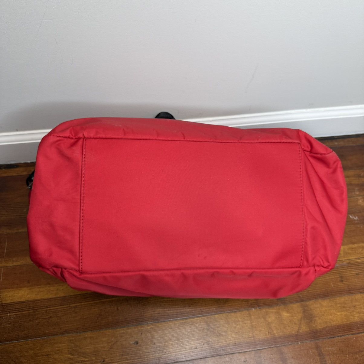 Steve Madden Steve Madden Red Handbag with Black Logo Plate Size ONE SIZE - 5 Thumbnail