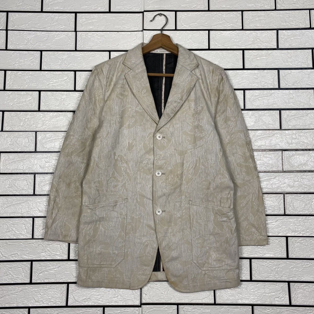 Tornado Mart Vintage Beige Jacquard Floral Pattern Jacket Tornado Size US L / EU 52-54 / 3 - 2 Thumbnail