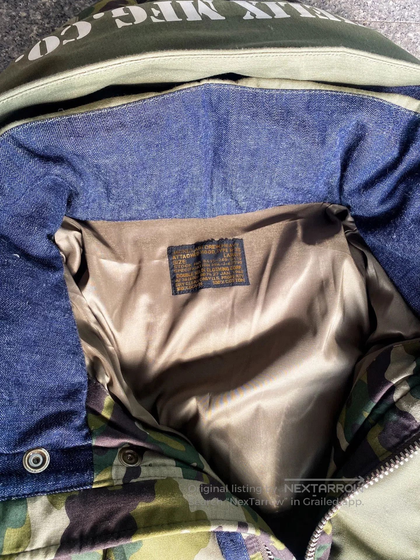 DOUBLE HELIX Double Helix Camo N3B Down Jacket. Size US L / EU 52-54 / 3 - 4 Thumbnail
