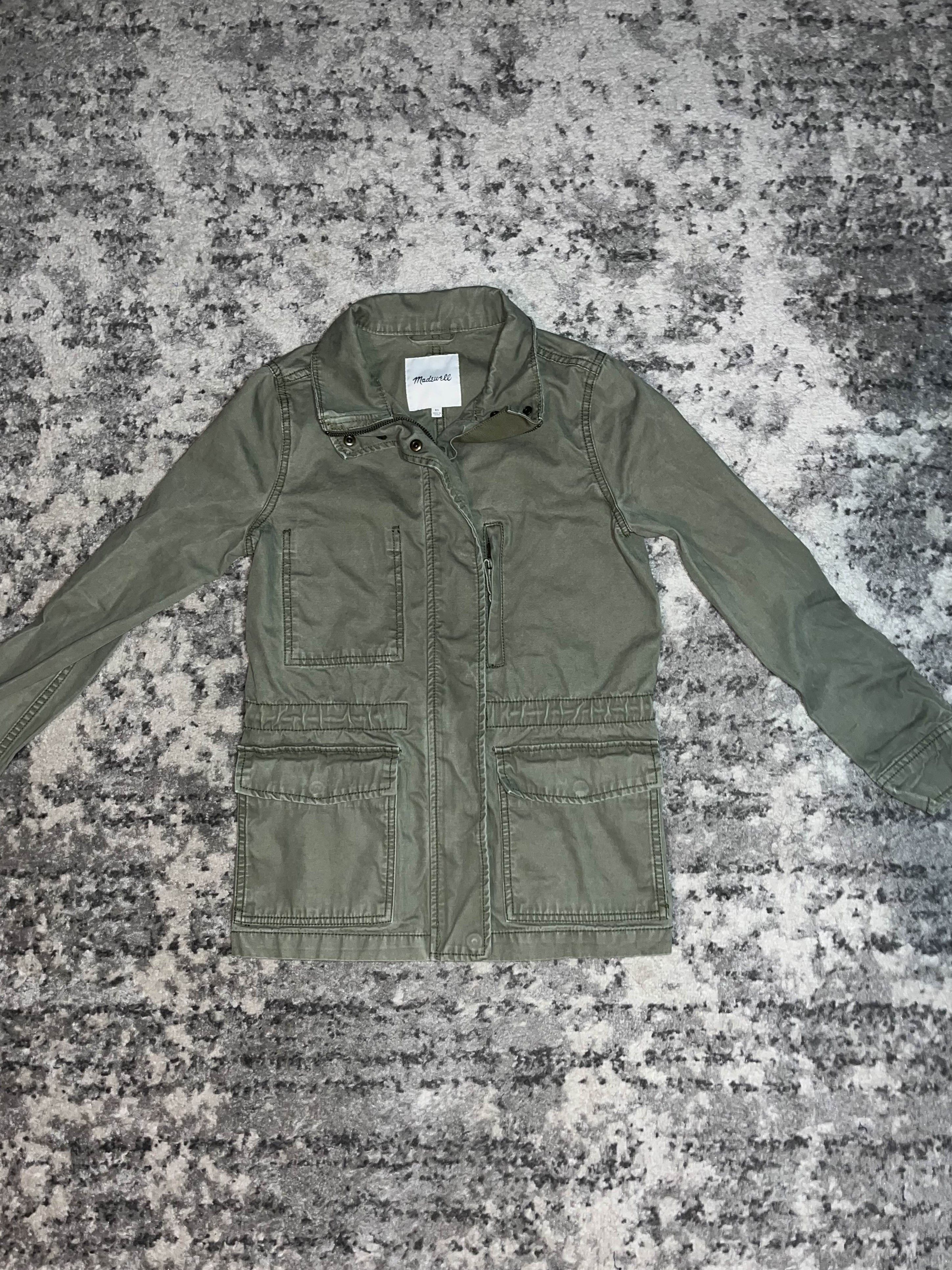Madewell Madewell Womens Green military style jacket Size XS / US 0-2 / IT 36-38 - 1 Thumbnail