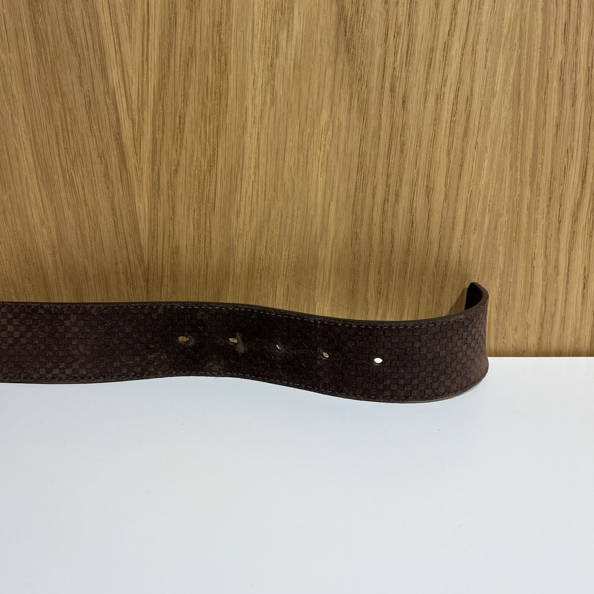 Louis Vuitton 🔹LOUIS Vuitton Metal Logo Leather Belt M6876 Size 40 - 5 Thumbnail