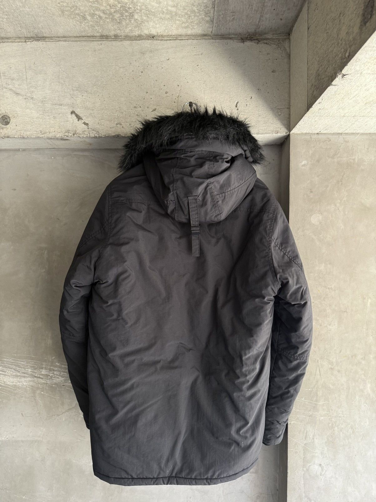 Bape A BATHING APE BLack Fur Hooded Down Jacket Size US M / EU 48-50 / 2 - 6 Thumbnail