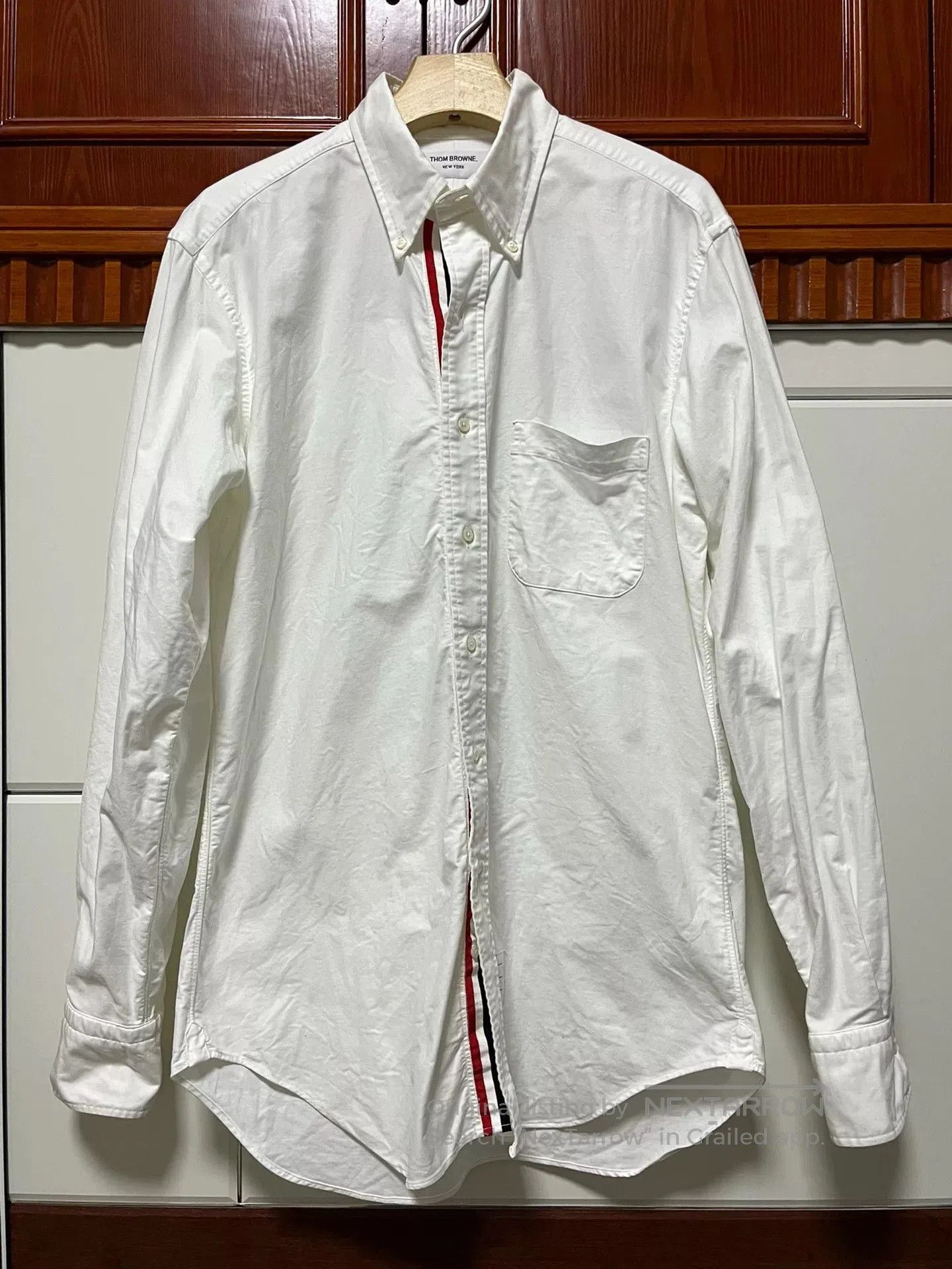 Thom Browne THOM BROWNE Classic Men's Shirt. Size US XL / EU 56 / 4 - 1 Thumbnail