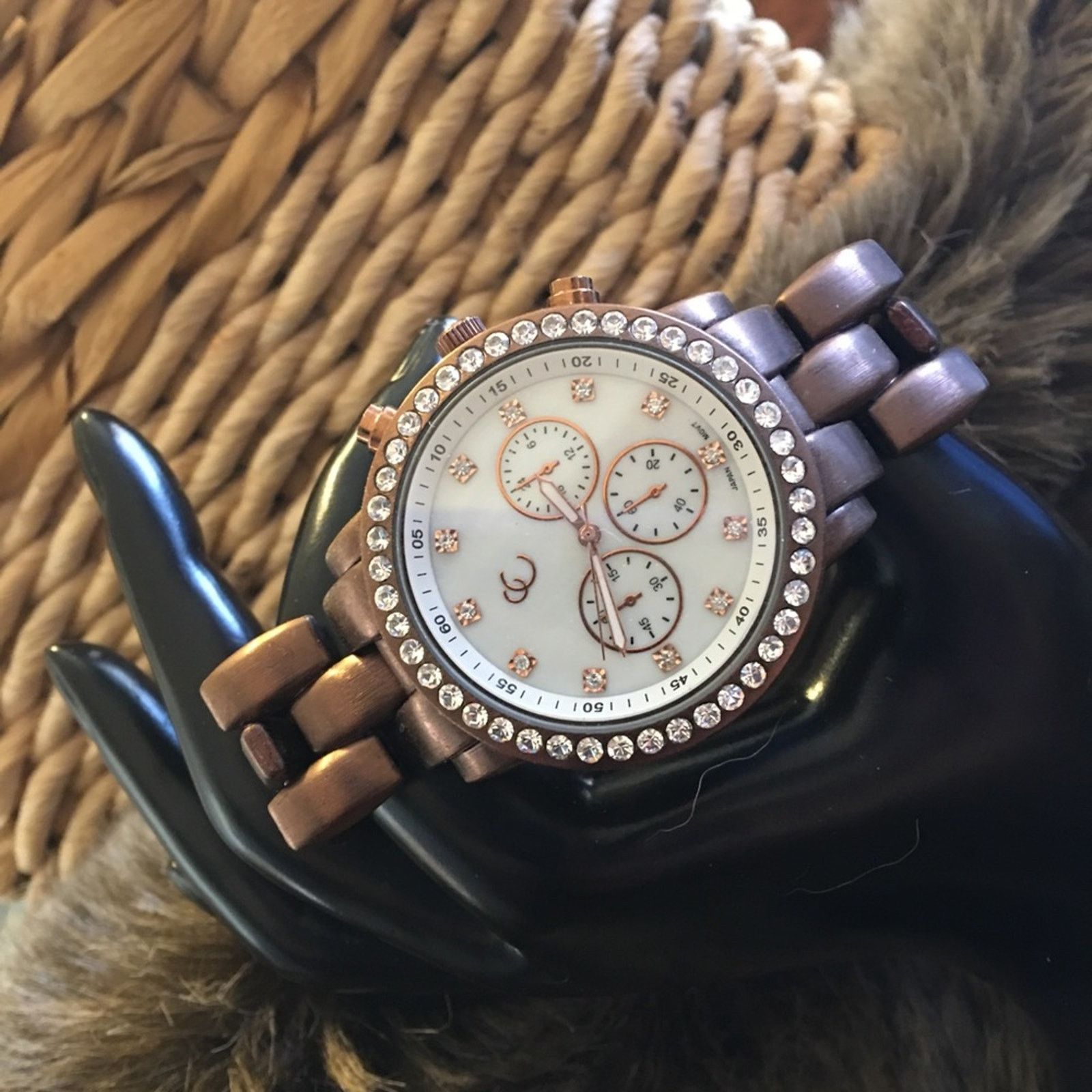 Jewelry Ladies matte brown stainless steel band watch Size ONE SIZE - 1 Thumbnail