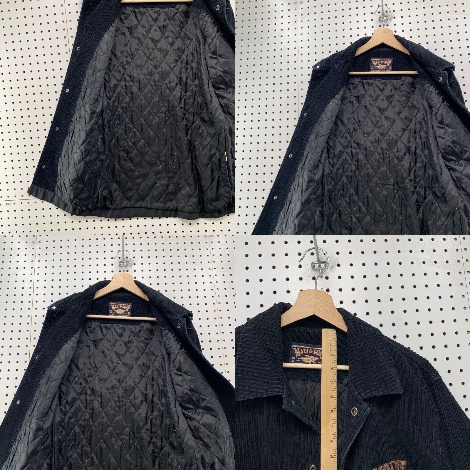 Vintage VINTAGE Maui & Sons Corduroy Jacket Mens M Black 3/4 Sleeve Embroidered Jacket Size US M / EU 48-50 / 2 - 8 Thumbnail