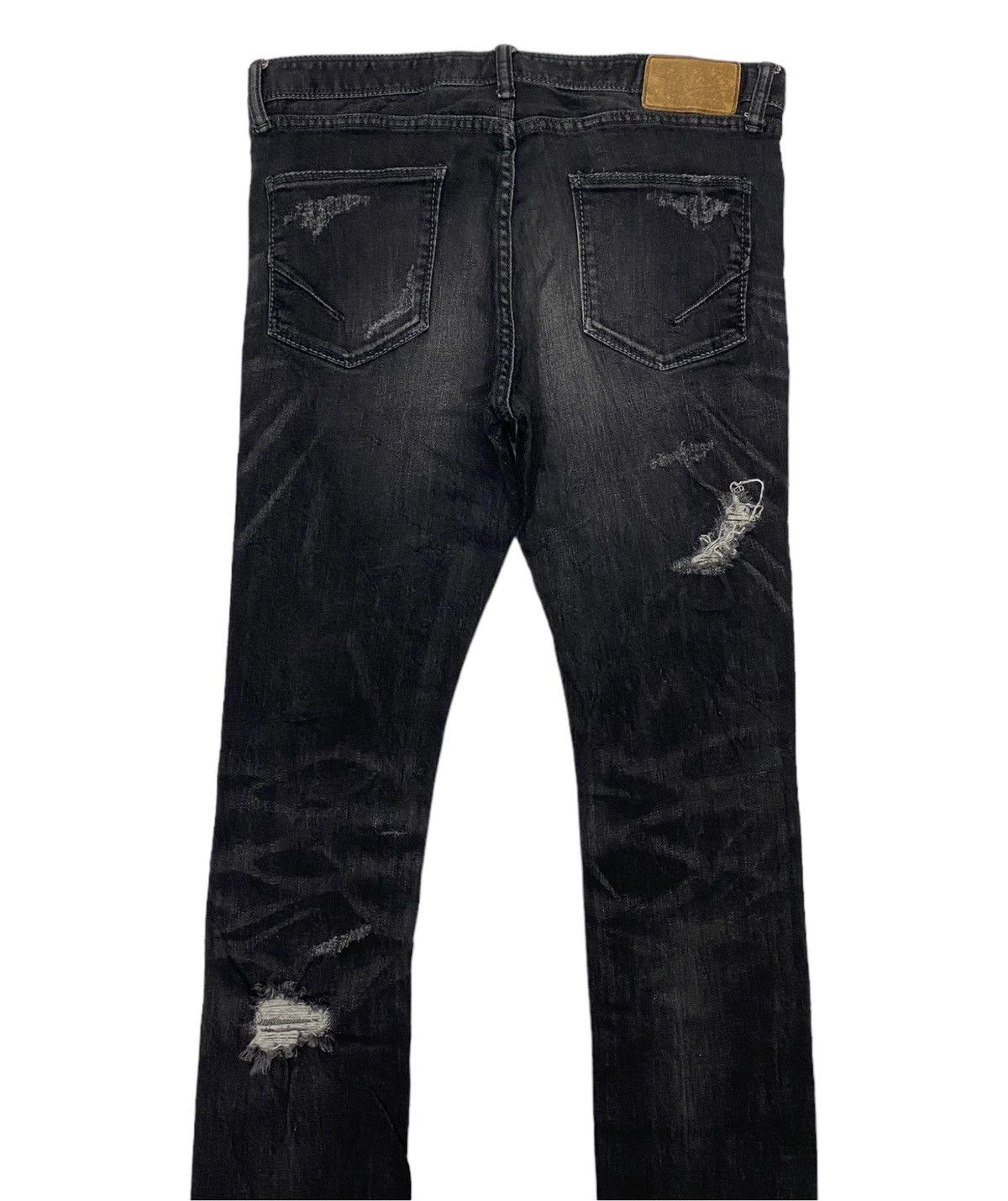 GOSTAR DE FUGA GOSTAR DE FUGA DISTRESSED DENIM JEANS SKINNY PUNK Size US 31 - 4 Thumbnail